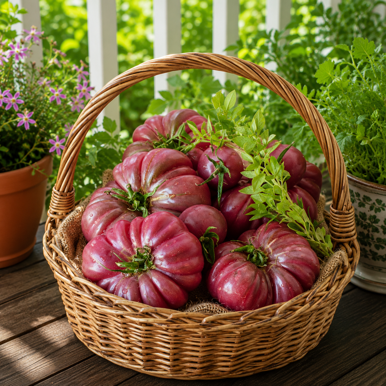 Heirloom Purple Calabash Tomato- 50 Seeds