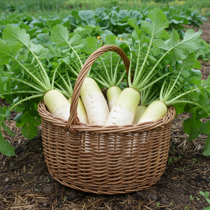 Daikon, Raphanus Sativus var. Longipinnatus -50 Seeds Pack