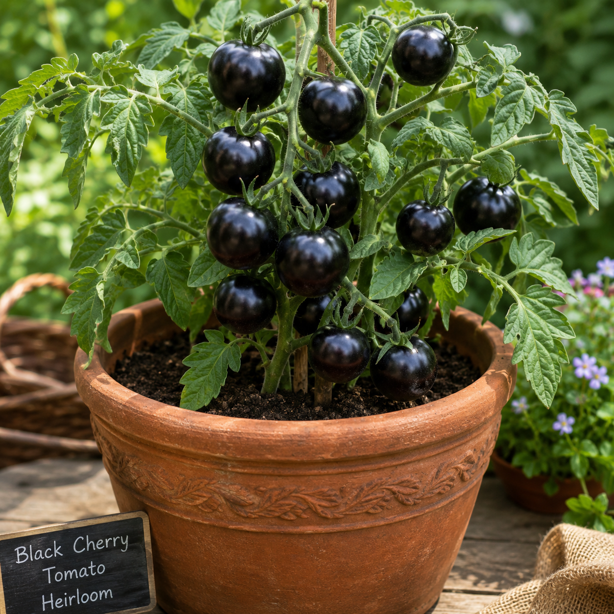 Heirloom Black Cherry Tomato - 50 Seeds Pack