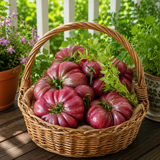 Heirloom Purple Calabash Tomato- 50 Seeds