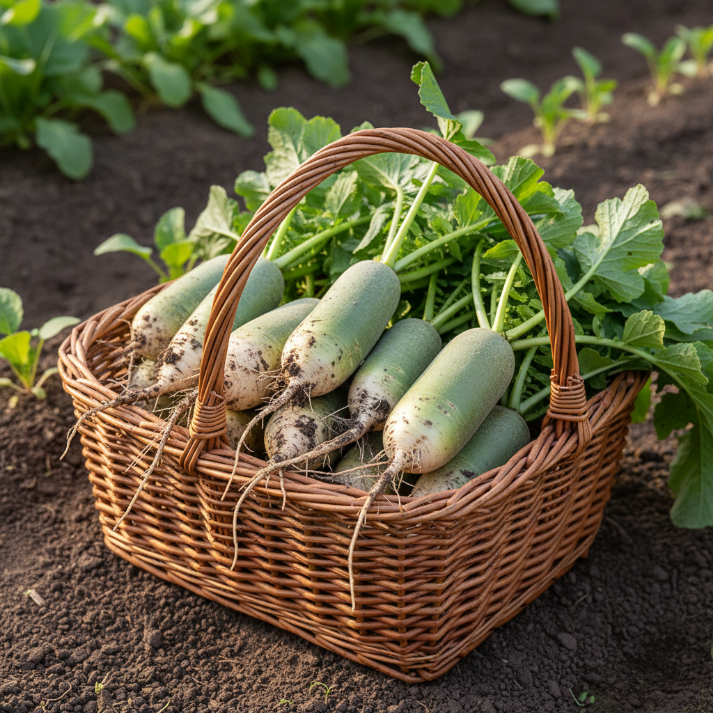 Heirloom Green Meat Radish - 50 Seeds Pack